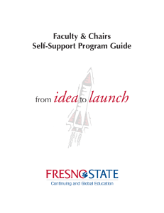 idea launch Faculty &amp; Chairs Self-Support Program Guide