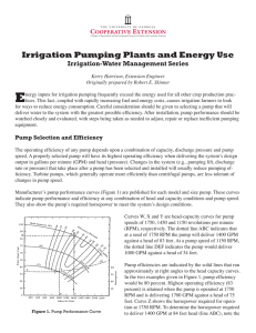 E Irrigation Pumping Plants and Energy Use Irrigation-Water Management Series
