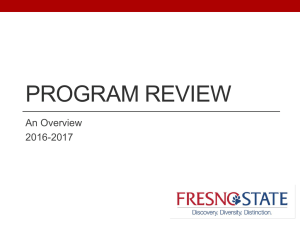PROGRAM REVIEW An Overview 2016-2017
