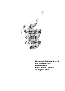 Whitecraig Primary School and Nursery Class Musselburgh