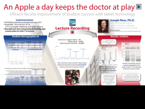 An Apple a day keeps the doctor at play Efficient