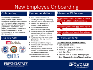 New Employee Onboarding Measures Of Success: Onboarding: Recommendations:
