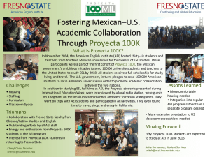 Fostering Mexican–U.S. Academic Collaboration Through Proyecta 100K