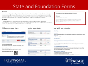 State and Foundation Forms