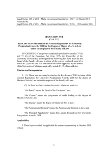 Legal Notice 165 of 2010 - Malta Government Gazette No.18,567 -... Amended by: