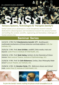 Sensory Systems, Technologies &amp; Therapies (SenSyT)