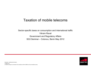 Taxation of mobile telecoms