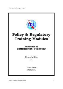 Policy &amp; Regulatory Training Modules  Reference to