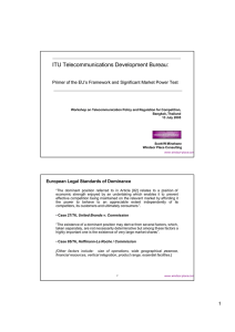 ITU Telecommunications Development Bureau: