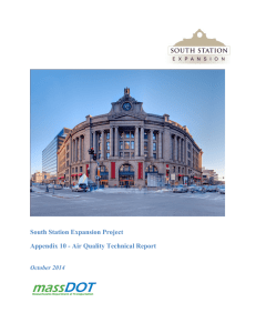South Station Expansion Project Appendix 10 - Air Quality Technical Report