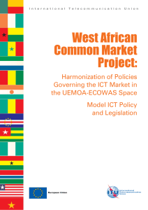 West African Common Market Project: