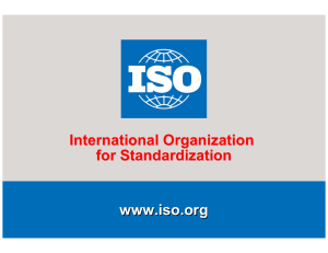 www.iso.org International Organization for Standardization 1