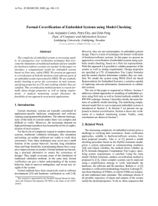 Formal Coverification of Embedded Systems using Model Checking