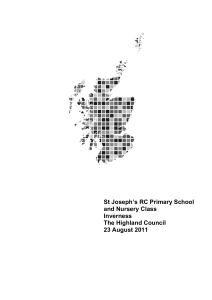 St Joseph’s RC Primary School and Nursery Class Inverness