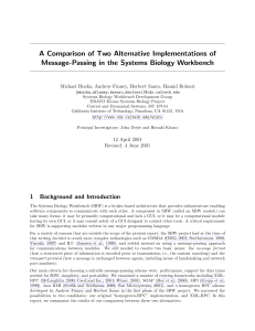 A Comparison of Two Alternative Implementations of
