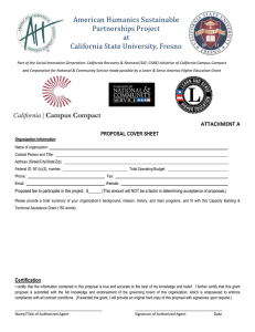 American Humanics Sustainable Partnerships Project at California State University, Fresno