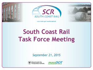South Coast Rail Task Force Meeting September 21, 2015