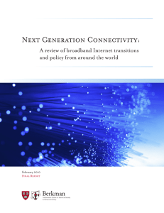Next Generation Connectivity: A review of broadband Internet transitions February 2010
