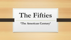 The Fifties ‘The American Century’