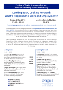Looking Back, Looking Forward: What’s Happened to Work and Employment?