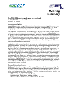 Meeting Summary Rte. 79/I-195 Interchange Improvements Study