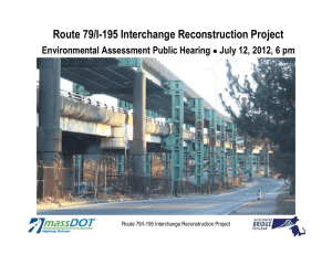 Route 79/I-195 Interchange Reconstruction Project