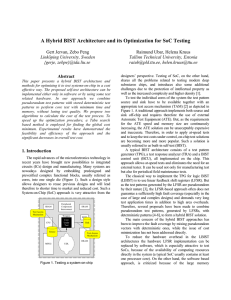 A Hybrid BIST Architecture and its Optimization for SoC Testing
