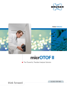 micr OTOF II think forward The Powerful, Flexible Analysis Solution