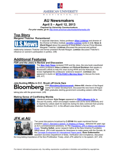 AU Newsmakers Top Story – April 12, 2013