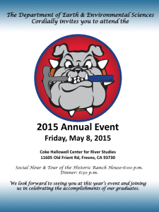 2015 Annual Event Friday, May 8, 2015