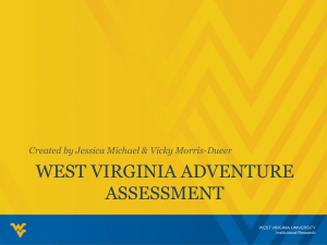 WEST VIRGINIA ADVENTURE ASSESSMENT Created by Jessica Michael &amp; Vicky Morris-Dueer