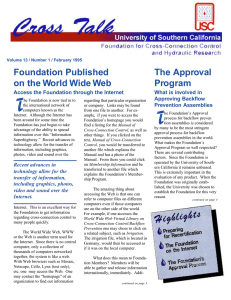 T Foundation Published The Approval on the World Wide Web