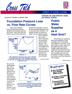 vs. Foundation Pressure Loss Flow Rate Curves