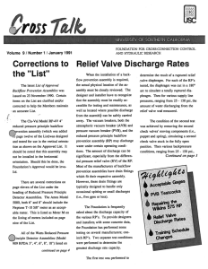 Corrections to  Relief Valve  Discharge Rates the &#34;List&#34;