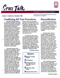 CrfJss Conflicting RP Test Procedures 1