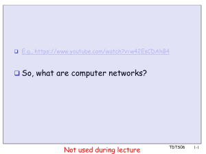 So, what are computer networks? Not used during lecture 