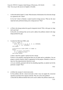 Exam for TDTS 01 Computer Aided Design of Electronics, 2013-06-04