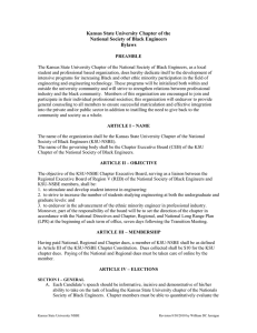 Kansas State University Chapter of the National Society of Black Engineers Bylaws
