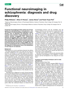Functional neuroimaging in schizophrenia: diagnosis and drug discovery McGuire