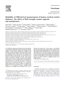 Reliability of MRI-derived measurements of human cerebral cortical