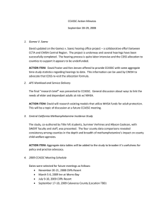 CCASSC Action Minutes September 28-29, 2008