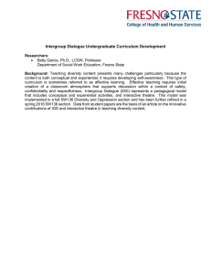 Intergroup Dialogue Undergraduate Curriculum Development