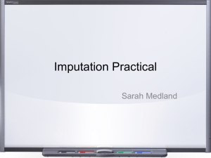 Imputation Practical Sarah Medland