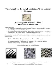 Theorizing from the periphery: Latinas’ transnational dialogues