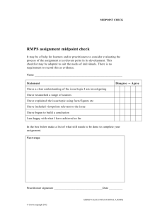 RMPS assignment midpoint check