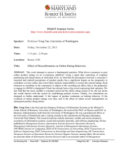 Yong Tan, Univeristy of Washington DO&amp;IT Seminar Series