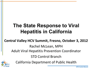 The State Response to Viral Hepatitis in California