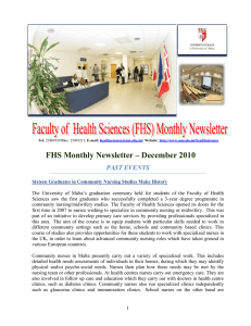 FHS Monthly Newsletter – December 2010  PAST EVENTS