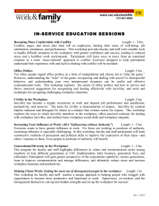IN-SERVICE EDUCATION SESSIONS