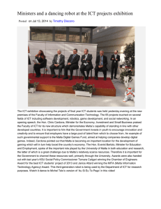 Ministers and a dancing robot at the ICT projects exhibition Posted by